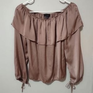 Atmosphere Mauve Off The Shoulder Blouse Size 10